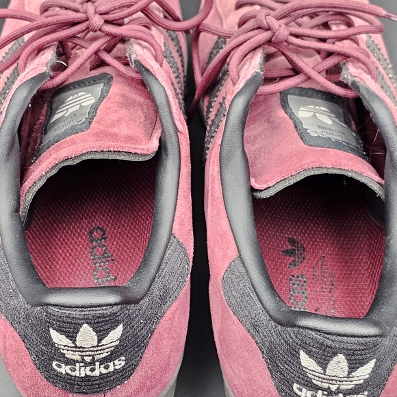 Men's Adidas Superstar Sueded Pale Red, Grey, and Black Shoes - Size 9.5 - Picture 5 of 7